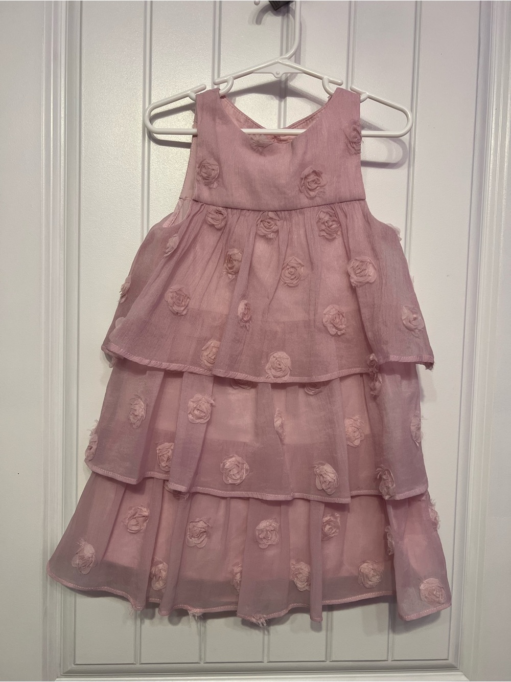 Zara Soft Pink Ruffled Dress - Picture 2 of 3
